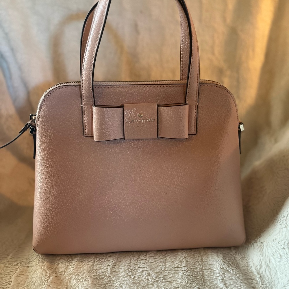 Kate Spade Blush Leather Bow Satchel